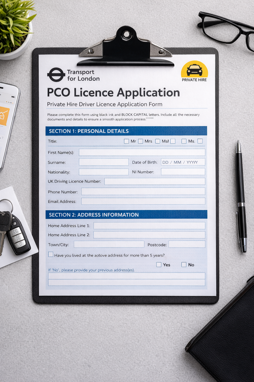 PCO Licence (